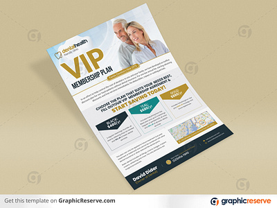 Dental VIP Membership Plan Promotional Flyer template