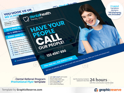 Dental Referral Program Promotional Flyer template