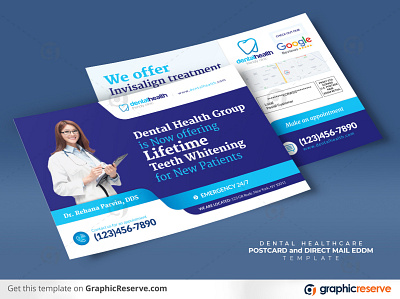 Dental Promotional Services Direct mail EDDM Postcard template promotional eddm postcard