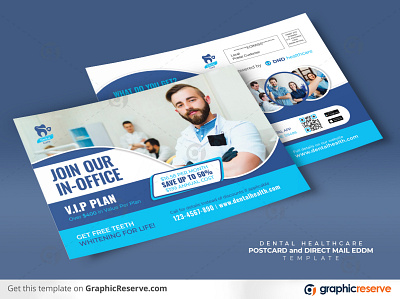 Dental Promotional Services Direct mail EDDM Postcard template promotional eddm postcard