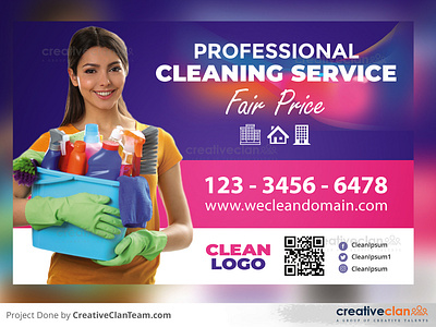 Cleaning Service Direct Mail EDDM Postcard