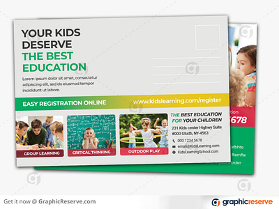 KIDS SCHOOL ADMISSION EDDM POSTCARD