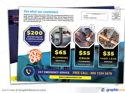 PLUMBING SERVICES EDDM POSTCARD