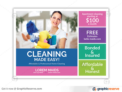 CLEANING SERVICE EDDM POSTCARD