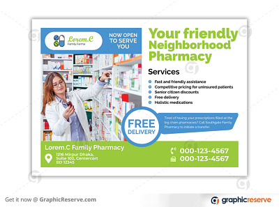 PHARMACY EDDM POSTCARD businesscard care clinic clinic postcard doctor eddm emergency equipment fitness health healthcare postcard hospital postcard mail medical medical postcard medicine pharmaceutical pharmacy eddm pharmacy eddm postcard pharmacy eddm template postcard