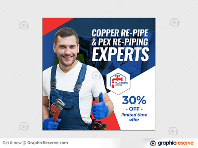 PLUMBING SERVICE FACEBOOK POST TEMPLATE