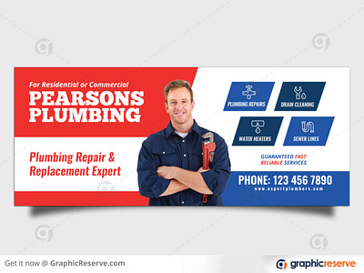 PLUMBING SERVICE FACEBOOK COVER