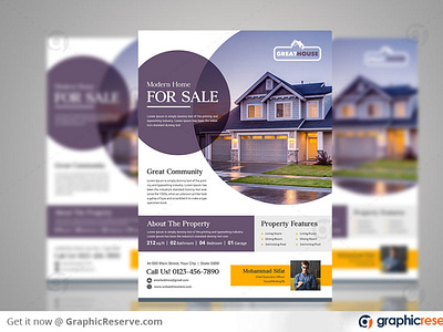 House Sale Real Estate Flyer