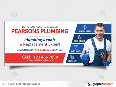 PLUMBING SERVICE FACEBOOK COVER