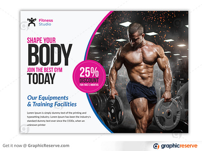 FITNESS EDDM POSTCARD TEMPLATE