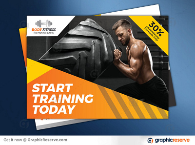 FITNESS EDDM POSTCARD TEMPLATE eddm