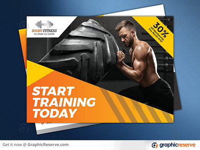 FITNESS EDDM POSTCARD TEMPLATE