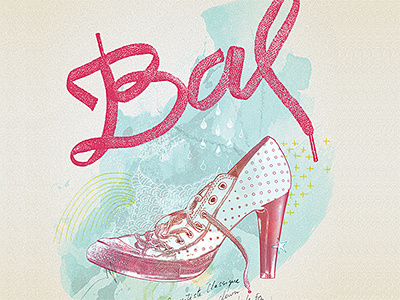 Bal cultural event graphic design illustration poster typography