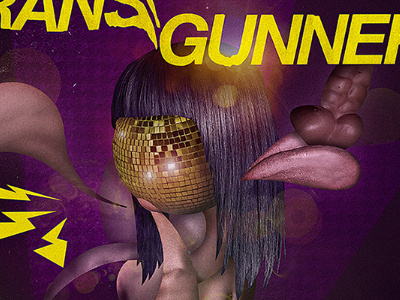Transgunner cd artwork cover graphic design illustration music