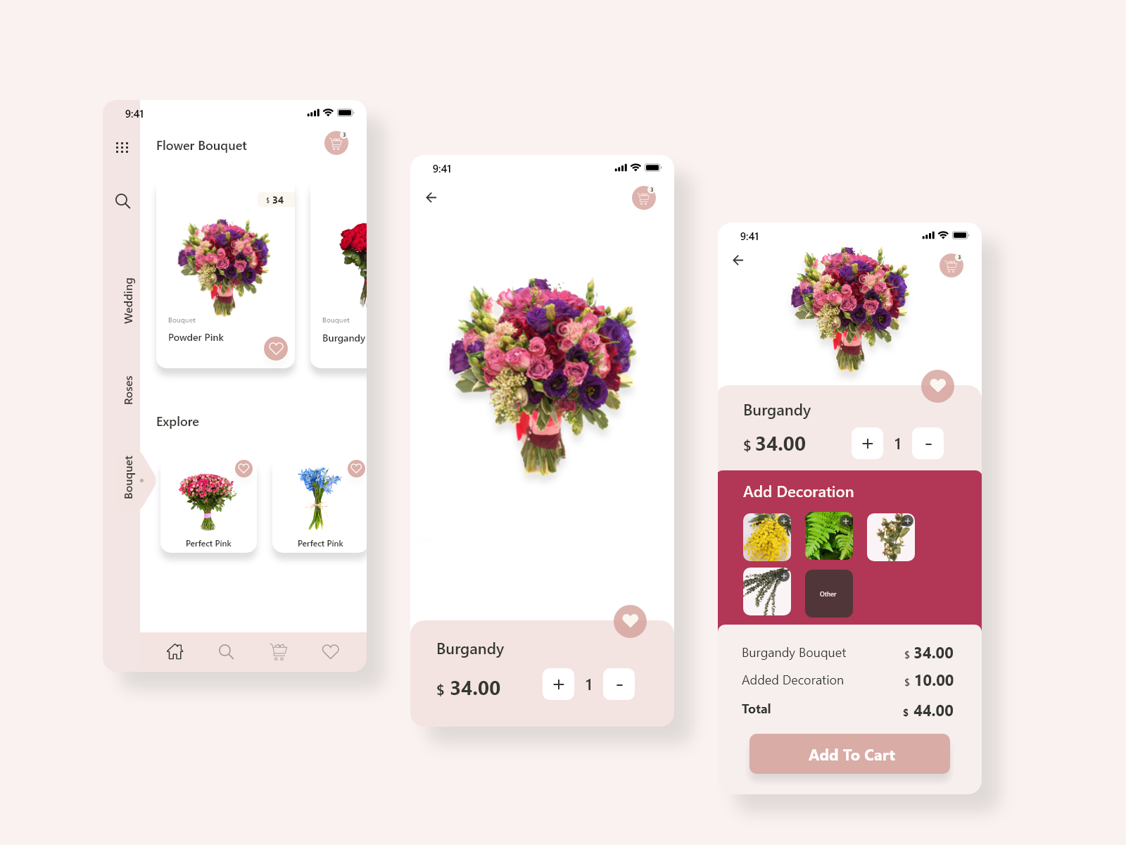 Flower App Design by Tarnim Youssef on Dribbble