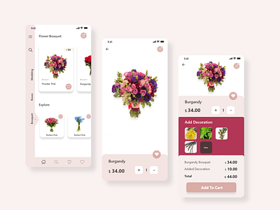 Flower App Design