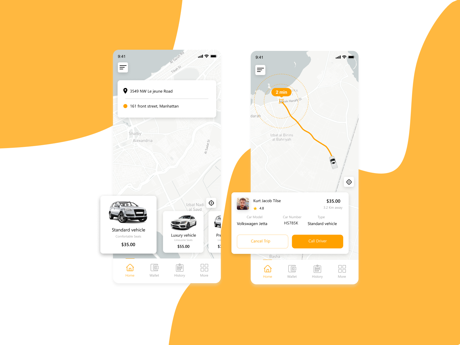 Ride Sharing App UI Design By Tarnim Youssef On Dribbble