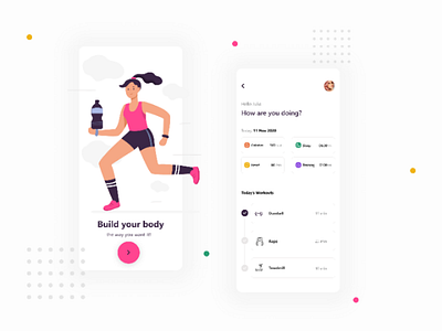 Fitness App UI design