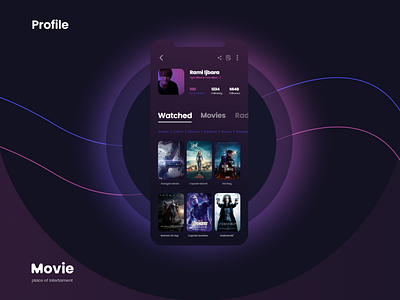 profile / movie app