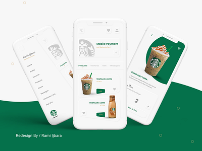 Starbucks app | redesign by Rami Jbara on Dribbble