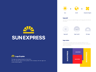 SunExpress Airlines Rebrand brand branding clean concept design flat icon illustration logo logo design logos monogram new logo rebrand simple symbol ui visual identity