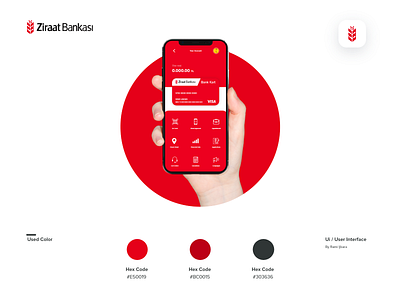 Development of ziraat bank screen app app design bank app branding flat layout logo minimal monogram red screen ui uidesign user experience user interface user interface design ux uxdesign visual design