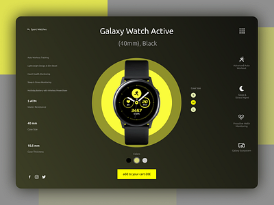 Galaxy Watch Active Redesign