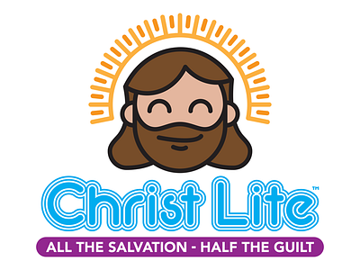 Christ Lite - (faux) Communion Wine Manufacturer branding design inspiration dribbble graphic designer illustrator logo logo concept logo design logo designer logo inspirations logo new logos vector graphics