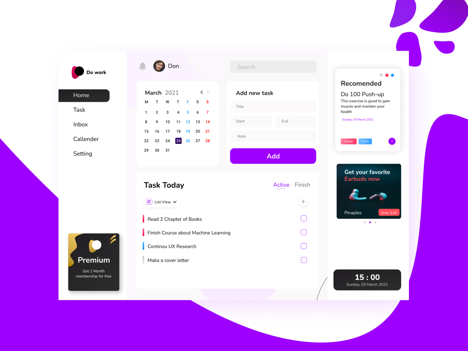 To Do List Apps - Do work by Ghozi on Dribbble