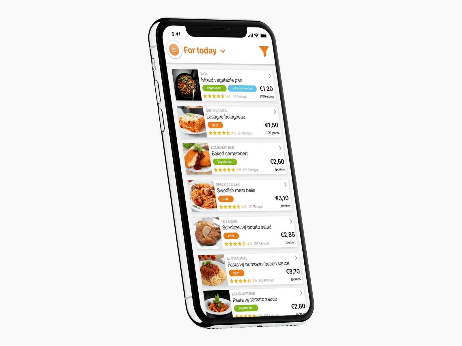 Canteen App for the University animation canteen design mobile mobileapp product ui university ux