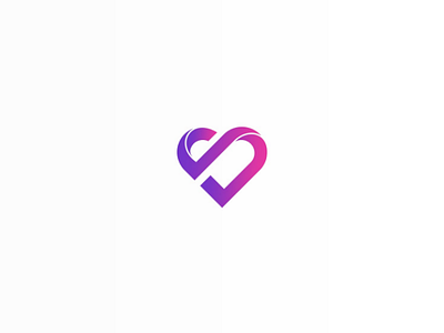 Smart Healthy art beautiful logo branding clean healthy heart icon illustration letterform lettermark logo lovelogo mark modern monogram needlogo purple gradient unique vector vectors