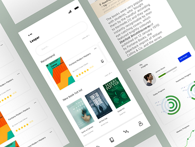 Reading App Design adobe illustrator app design design graphic designer graphicdesign ui ui design uiux ux