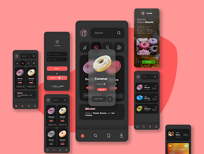 Foodie 🍽️ | Food Delivery App | E-commerce adobe illustrator app design branding design food food delivery app graphic designer graphicdesign illustration logo ui ux vector