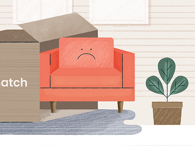 Sofa's also have feelings 404 cancelation couch depressed flat furniture goodbye sad sofa