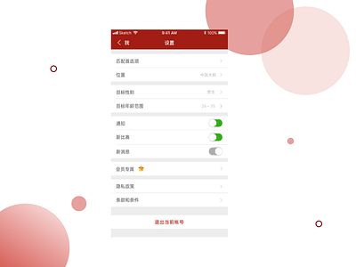 设置页面 Setup page