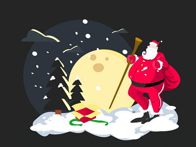 圣诞老人Santa Claus christmas illustration santa claus