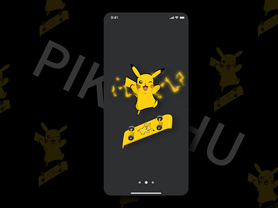 Pikachu skateboard