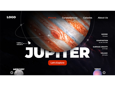 Space Explore Landing Page besafe branding covid design illustration trend typography ui uiux web
