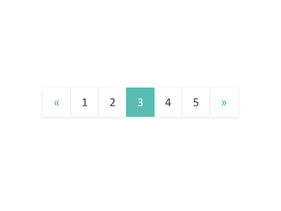 Pagination component component design flat ui