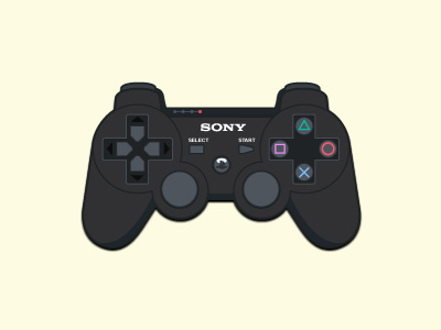 PS3 Controller illustrator vector