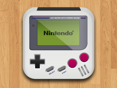 Gameboy Icon gameboy icon illustrator nintendo