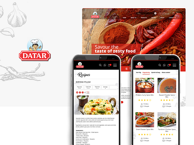 Datar Spices Website Design