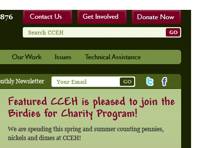 CCEH green web design