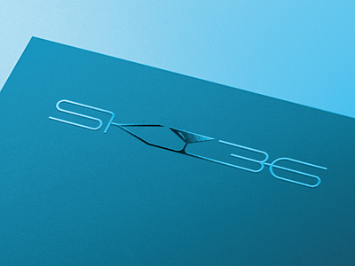 Sky36 logo menu stationery