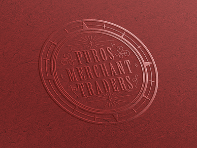 Puros Merchant Traders logo stationery website