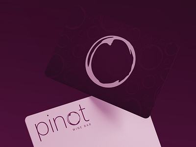 Pinot logo menu poster stationery