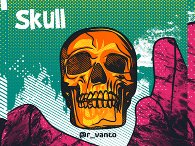 Skull art ilustration