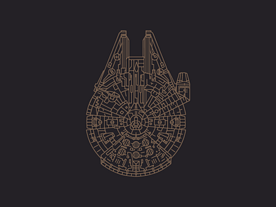 Millenium falcon by Nick Vlow on Dribbble