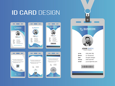 Professional ID Card Template Design brand branding business businesscard card company id card design corporate id card design graphic design graphicsobai id id card identity design office id card popular print print template visiting card