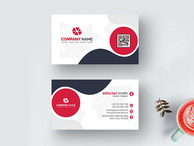 Modern Business Card Design Template brand branding business card business card mockup card design graphic design graphicsobai id card letterhead logo modern business card office business card popular print visiting card